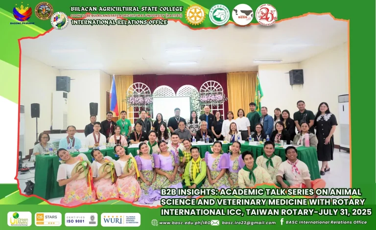 B2B INSIGHTS: ACADEMIC TALK SERIES ON ANIMAL SCIENCE AND VETERINARY MEDICINE WITH ROTARY INTERNATIONAL ICC, TAIWAN ROTARY