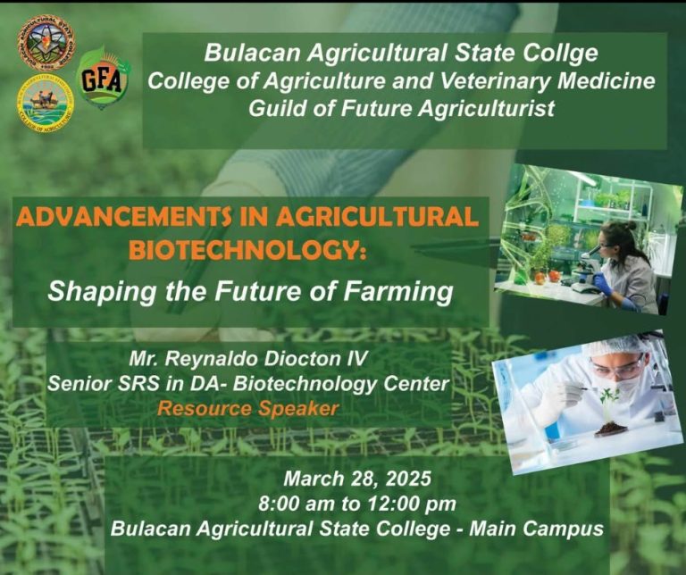 ADVANCEMENTS IN AGRICULTURAL BIOTECHNOLOGY: SHAPING THE FUTURE OF FARMING